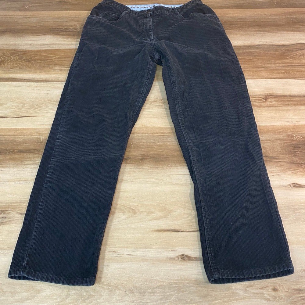 Christopher & Banks Corduroy Pants Womens 8 Straight Leg Casual Dark Gray